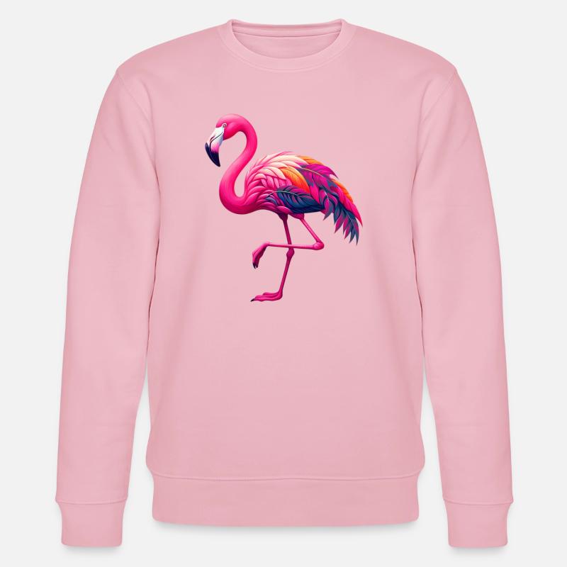 Flamingo - Stanley/Stella Unisex Bio-Sweatshirt CHANGER  - Hellrosa