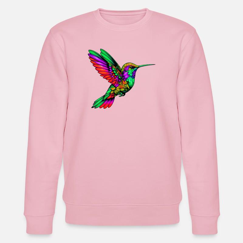 Kolibri - Stanley/Stella Unisex Bio-Sweatshirt CHANGER  - Hellrosa