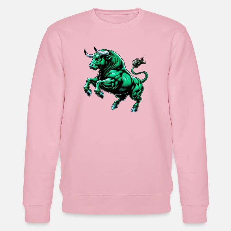 Stier - Stanley/Stella Unisex Bio-Sweatshirt CHANGER  - Hellrosa