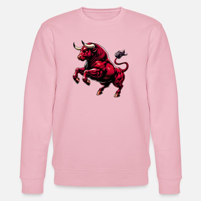 Stier - Stanley/Stella Unisex Bio-Sweatshirt CHANGER  - Hellrosa