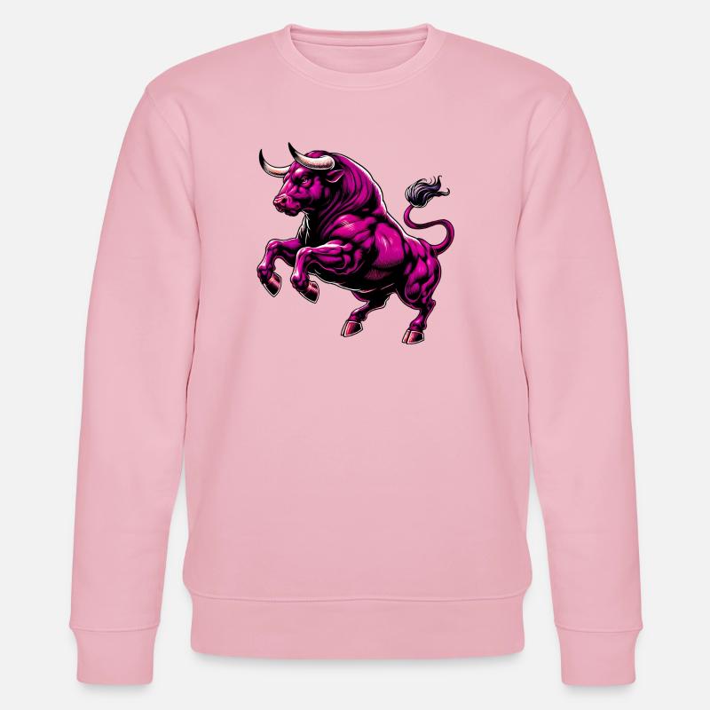 Stier - Stanley/Stella Unisex Bio-Sweatshirt CHANGER  - Hellrosa