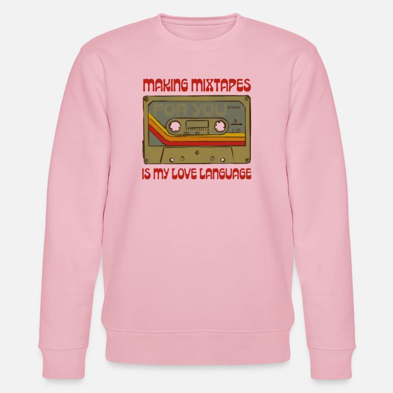 Les mixtapes sont ma langue d’amour - Sweat bio CHANGER Stanley/Stella Unisexe - rose pâle