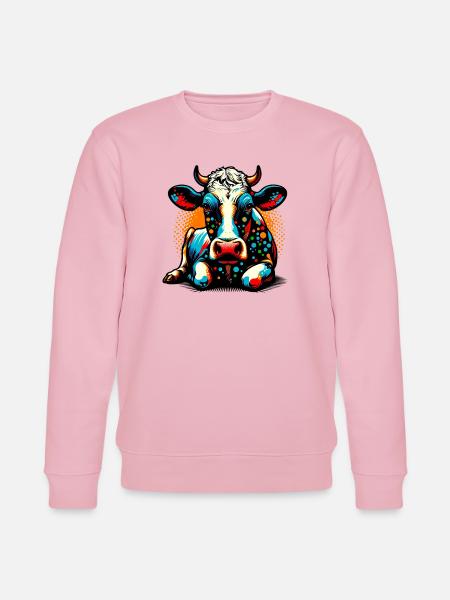 Vache - Sweat bio CHANGER Stanley/Stella Unisexe - rose pâle