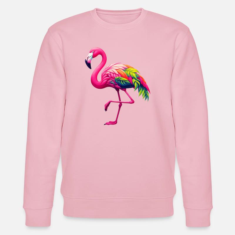 Flamingo - Stanley/Stella Unisex Bio-Sweatshirt CHANGER  - Hellrosa