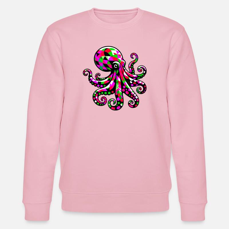 Octopus - Stanley/Stella CHANGER Unisex Organic Sweatshirt - cotton pink