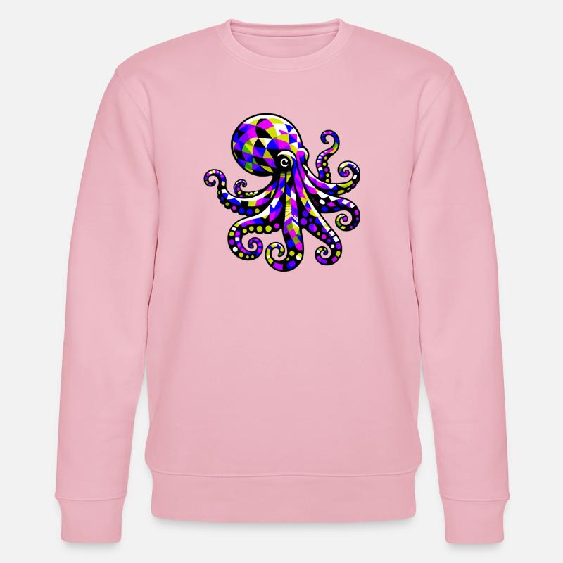 Octopus - Stanley/Stella CHANGER Unisex Organic Sweatshirt - cotton pink