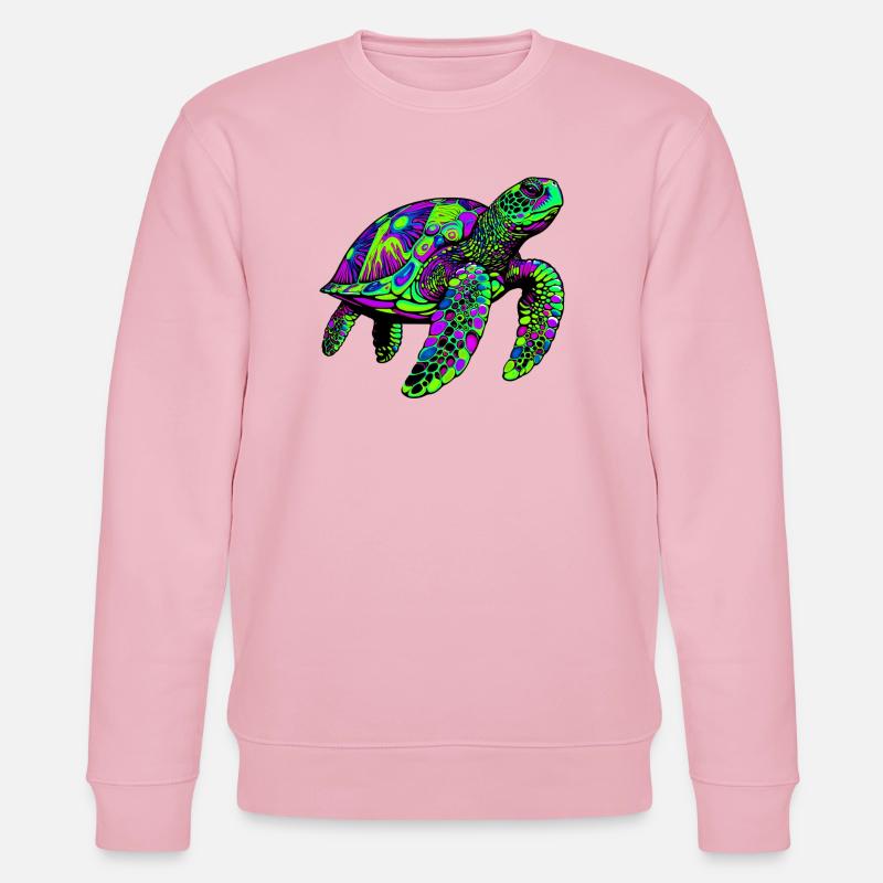 Meeresschildkröte - Stanley/Stella Unisex Bio-Sweatshirt CHANGER  - Hellrosa