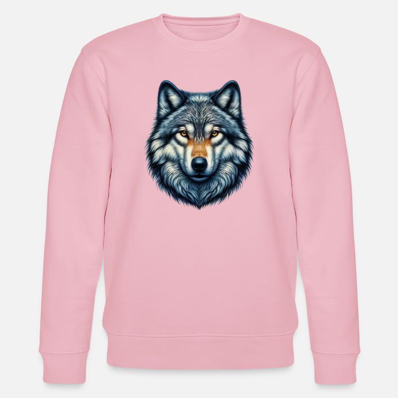 Wolf - Stanley/Stella Unisex Bio-Sweatshirt CHANGER  - Hellrosa
