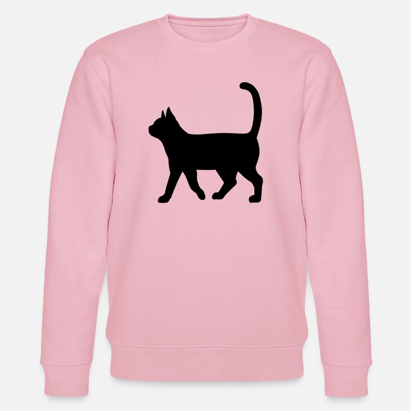 Dackel Silhouette – Klassisches Hundemotiv - Stanley/Stella Unisex Bio-Sweatshirt CHANGER  - Hellrosa