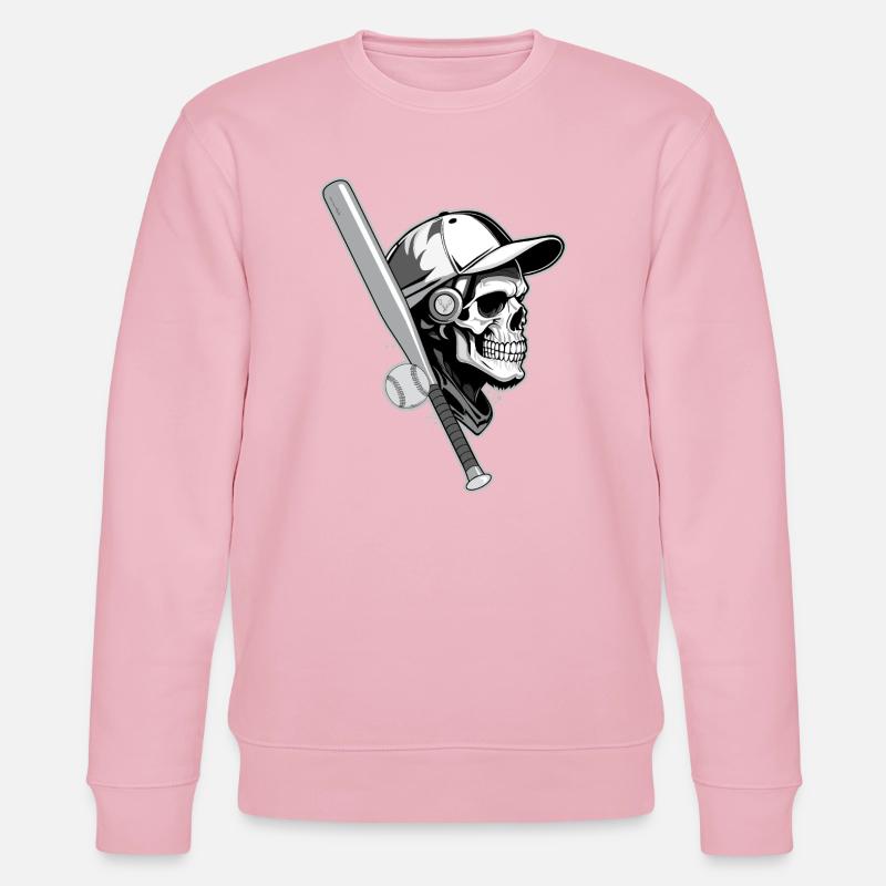 BASEBALL-HACKFLEISCH - Stanley/Stella Unisex Bio-Sweatshirt CHANGER  - Hellrosa