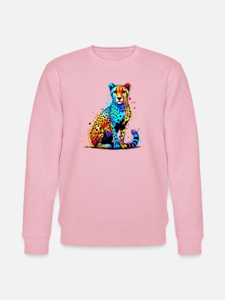 Guépard - Sweat bio CHANGER Stanley/Stella Unisexe - rose pâle