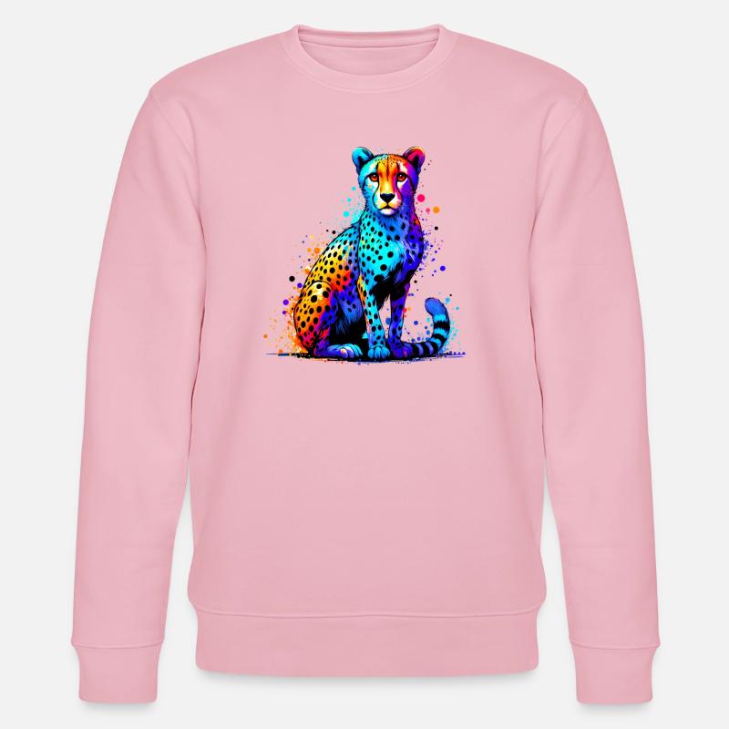 Gepard - Stanley/Stella Unisex Bio-Sweatshirt CHANGER  - Hellrosa