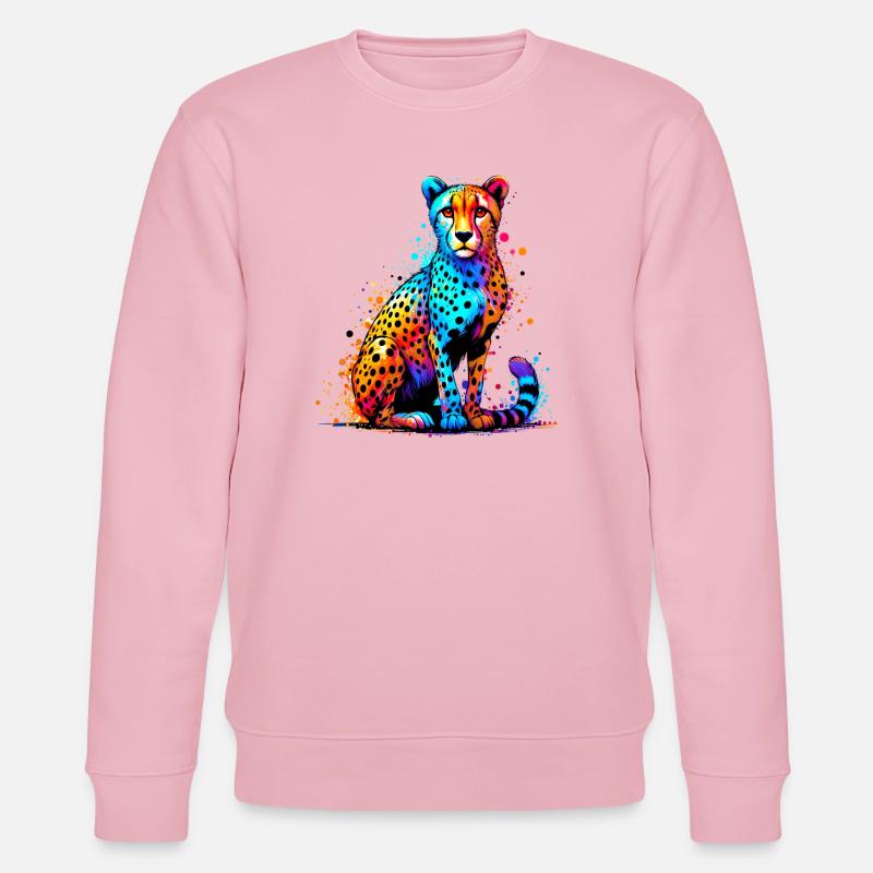 Gepard - Stanley/Stella Unisex Bio-Sweatshirt CHANGER  - Hellrosa