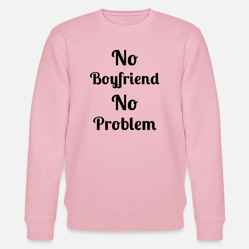 Kein Freund, kein Problem - Stanley/Stella Unisex Bio-Sweatshirt CHANGER  - Hellrosa