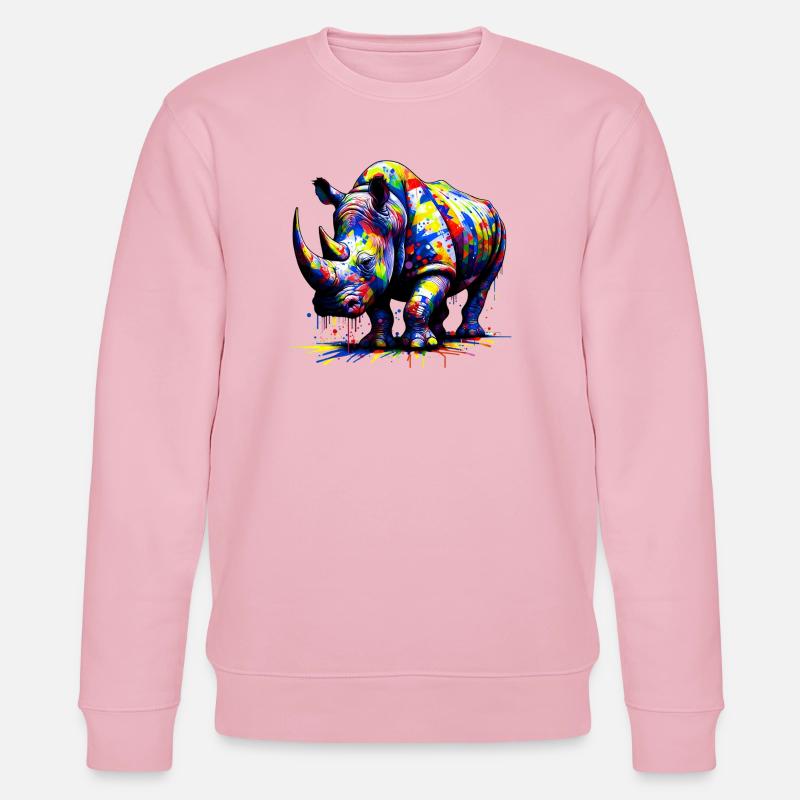Nashorn - Stanley/Stella Unisex Bio-Sweatshirt CHANGER  - Hellrosa