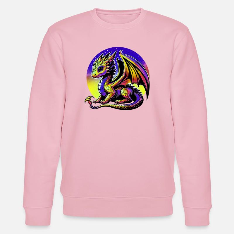 Drache - Stanley/Stella Unisex Bio-Sweatshirt CHANGER  - Hellrosa