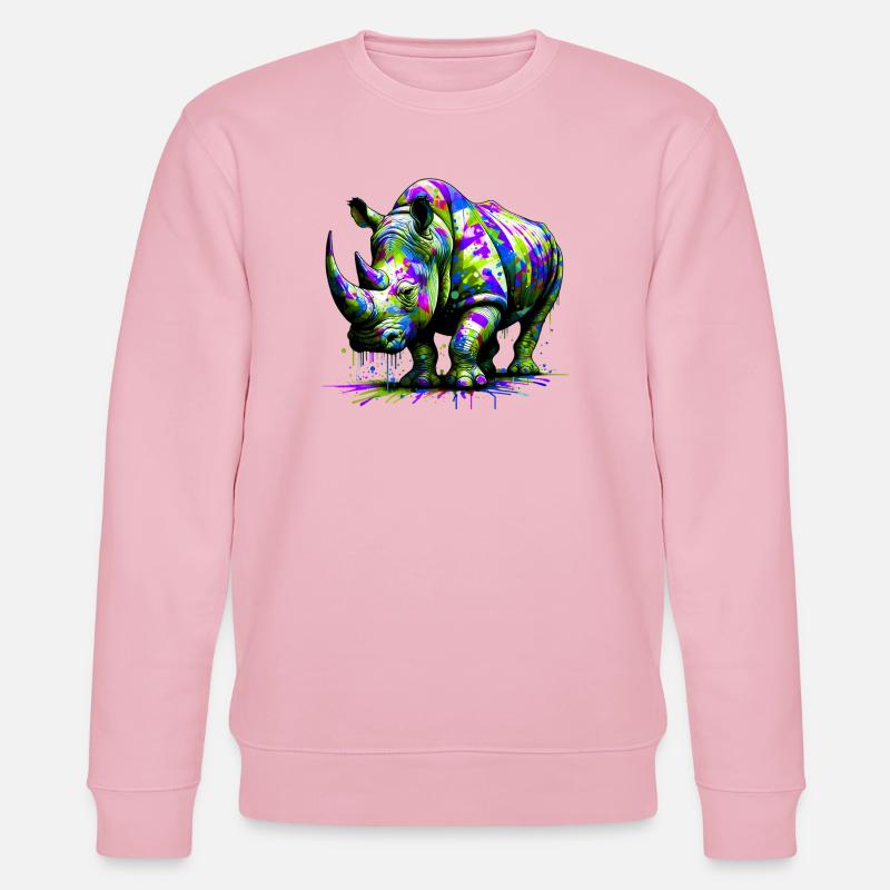 Nashorn - Stanley/Stella Unisex Bio-Sweatshirt CHANGER  - Hellrosa
