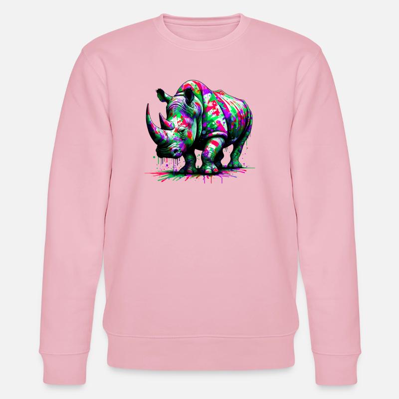 Nashorn - Stanley/Stella Unisex Bio-Sweatshirt CHANGER  - Hellrosa