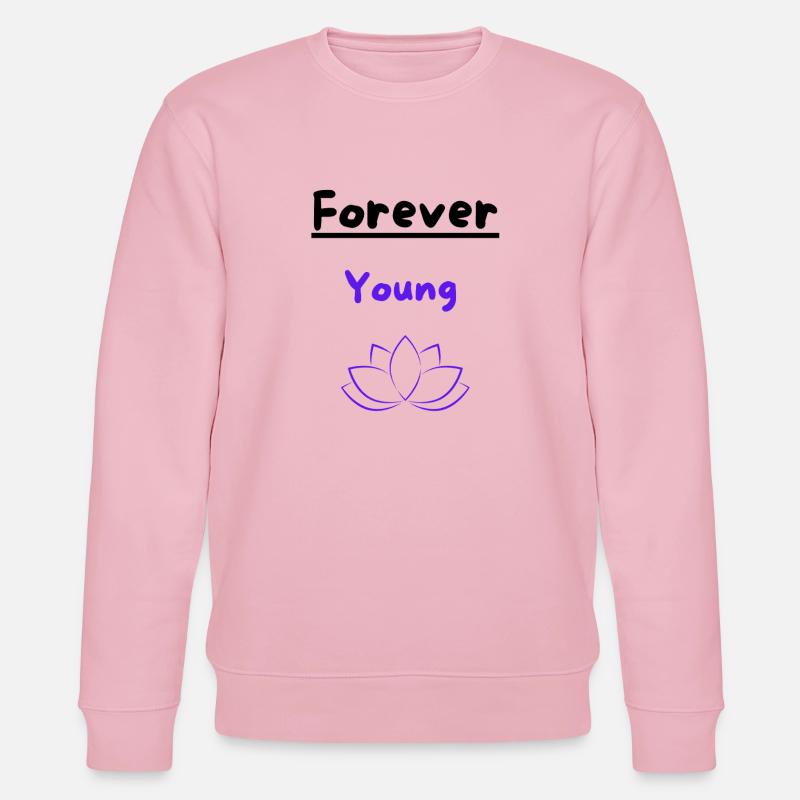 Forever young - Stanley/Stella Unisex Bio-Sweatshirt CHANGER  - Hellrosa