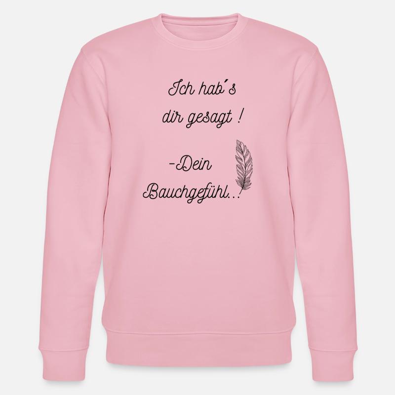Bauchgefühl - Stanley/Stella Unisex Bio-Sweatshirt CHANGER  - Hellrosa