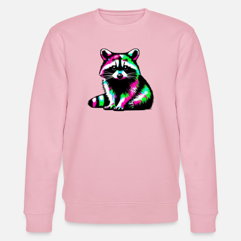 Waschbär - Stanley/Stella Unisex Bio-Sweatshirt CHANGER  - Hellrosa