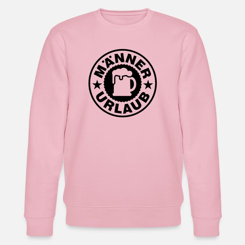 Männer Urlaub Bier - Stanley/Stella Unisex Bio-Sweatshirt CHANGER  - Hellrosa
