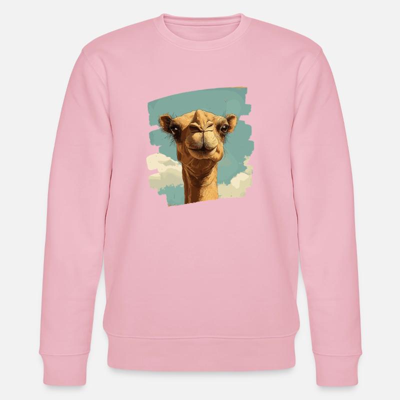 Kamel - Stanley/Stella økologisk unisex-sweatshirt CHANGER  - lys rosa