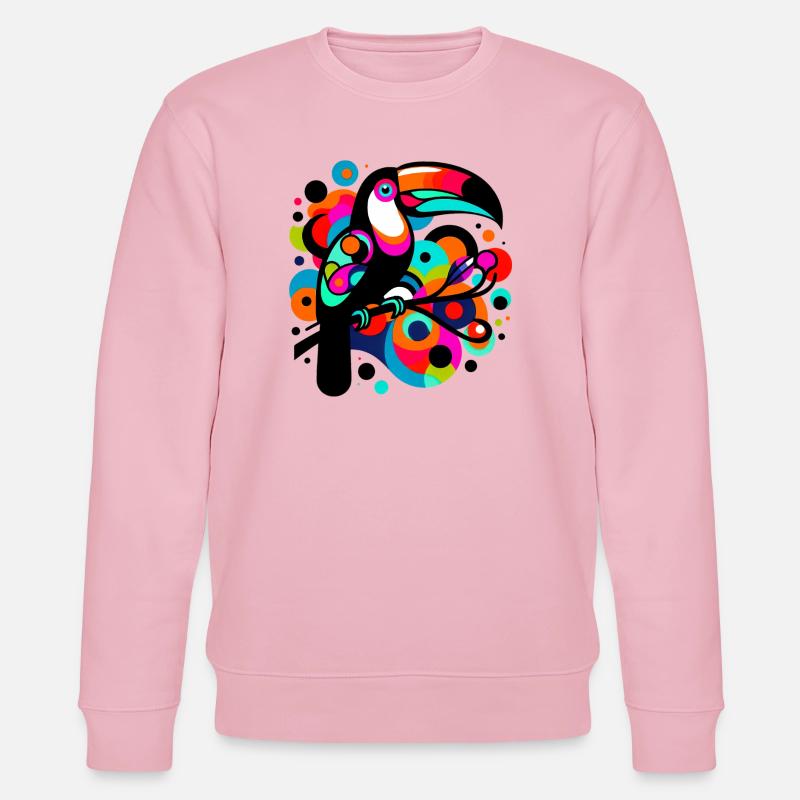 Tukan - Stanley/Stella Unisex Bio-Sweatshirt CHANGER  - Hellrosa