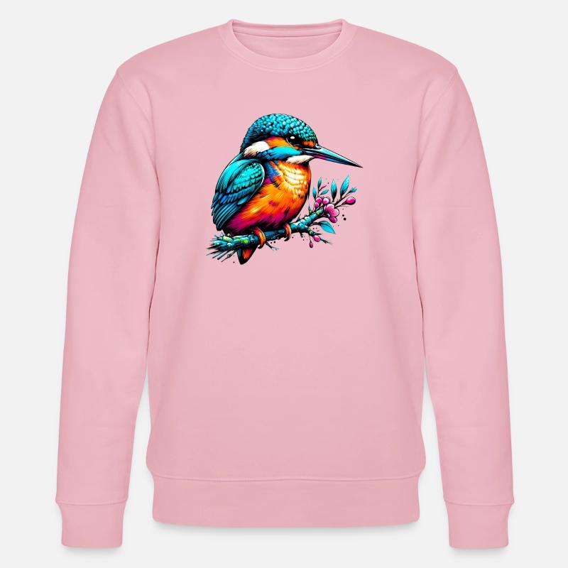 Eisvogel - Stanley/Stella Unisex Bio-Sweatshirt CHANGER  - Hellrosa