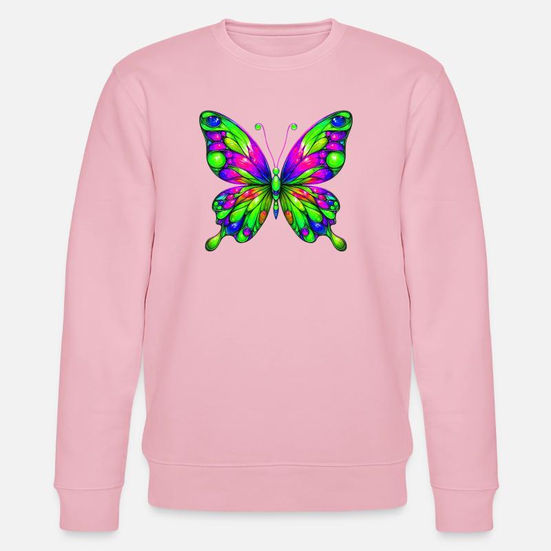 Papillon - Sweat bio CHANGER Stanley/Stella Unisexe - rose pâle