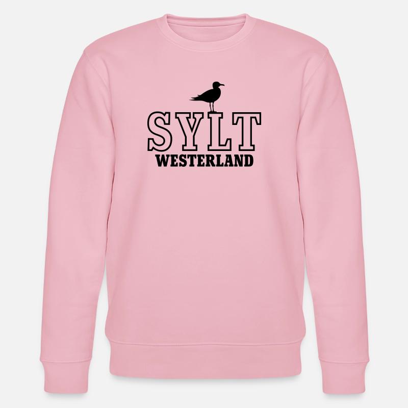 Sylt Westerland - Sweat bio CHANGER Stanley/Stella Unisexe - rose pâle