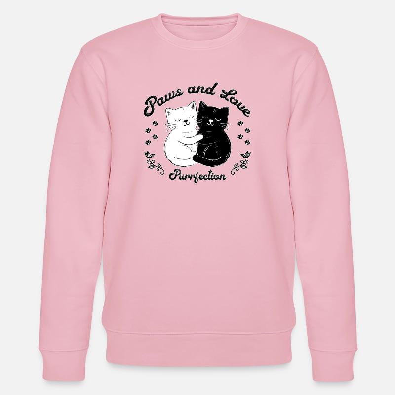 Paws & Love – Simply Schnurrfekt - Sweat bio CHANGER Stanley/Stella Unisexe - rose pâle