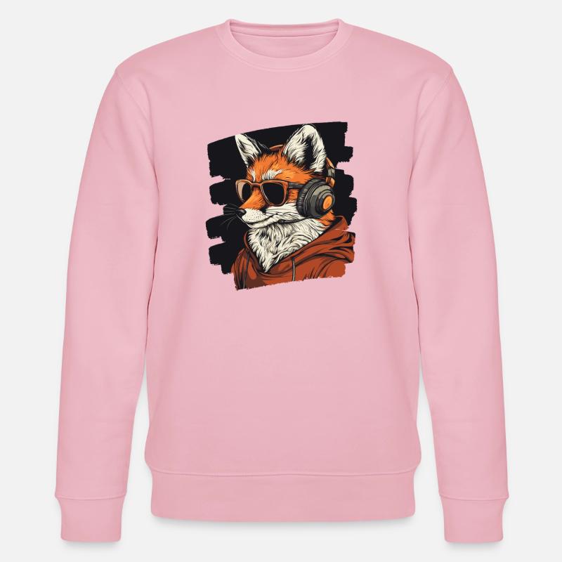 Fuchs Kopfhörer - Stanley/Stella Unisex Bio-Sweatshirt CHANGER  - Hellrosa