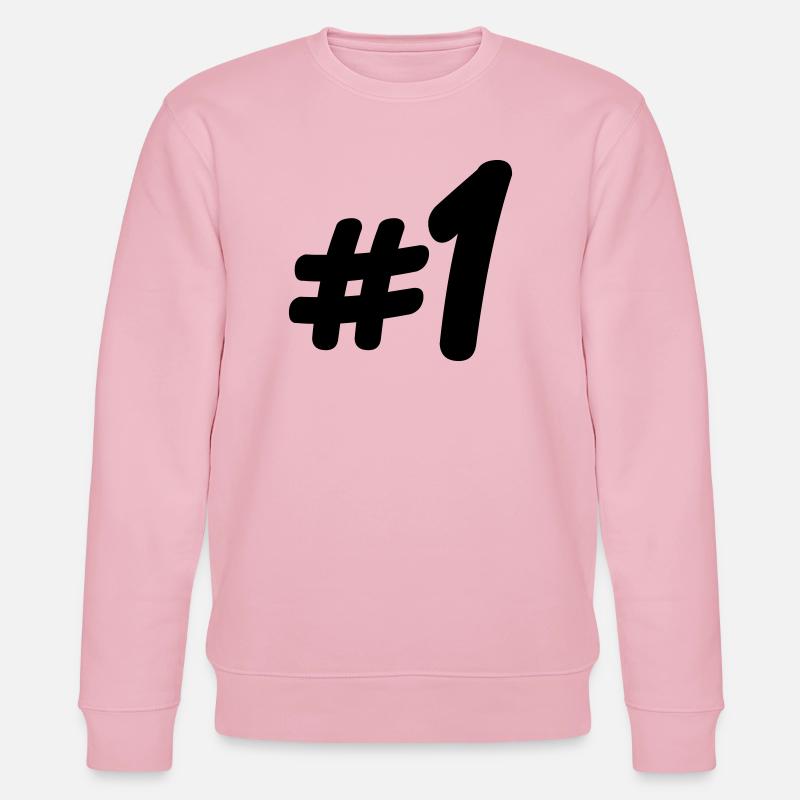 Nummer 1 # - Stanley/Stella Unisex Bio-Sweatshirt CHANGER  - Hellrosa