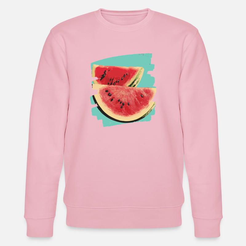 Pastèque - Sweat bio CHANGER Stanley/Stella Unisexe - rose pâle
