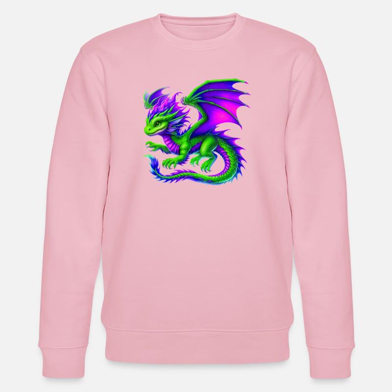 Drache - Stanley/Stella Unisex Bio-Sweatshirt CHANGER  - Hellrosa