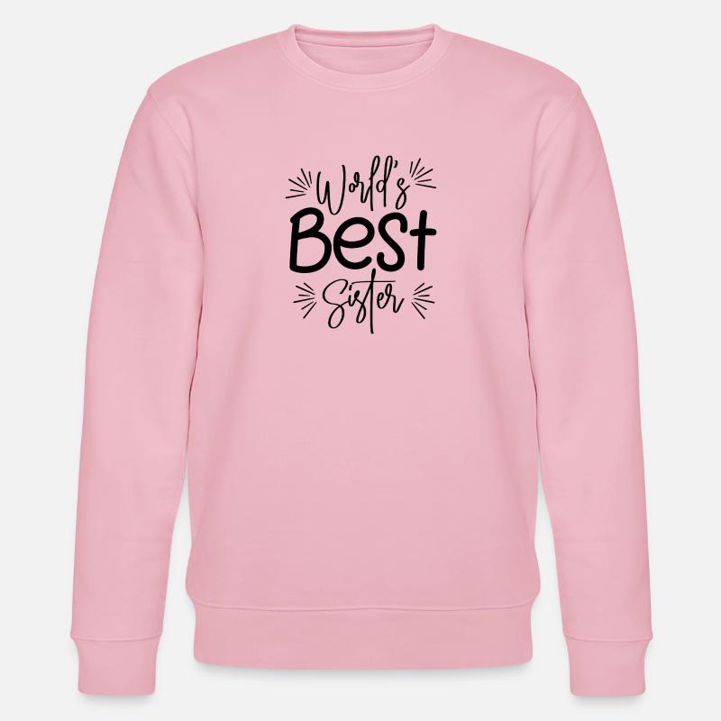 Beste Schwester - Stanley/Stella Unisex Bio-Sweatshirt CHANGER  - Hellrosa