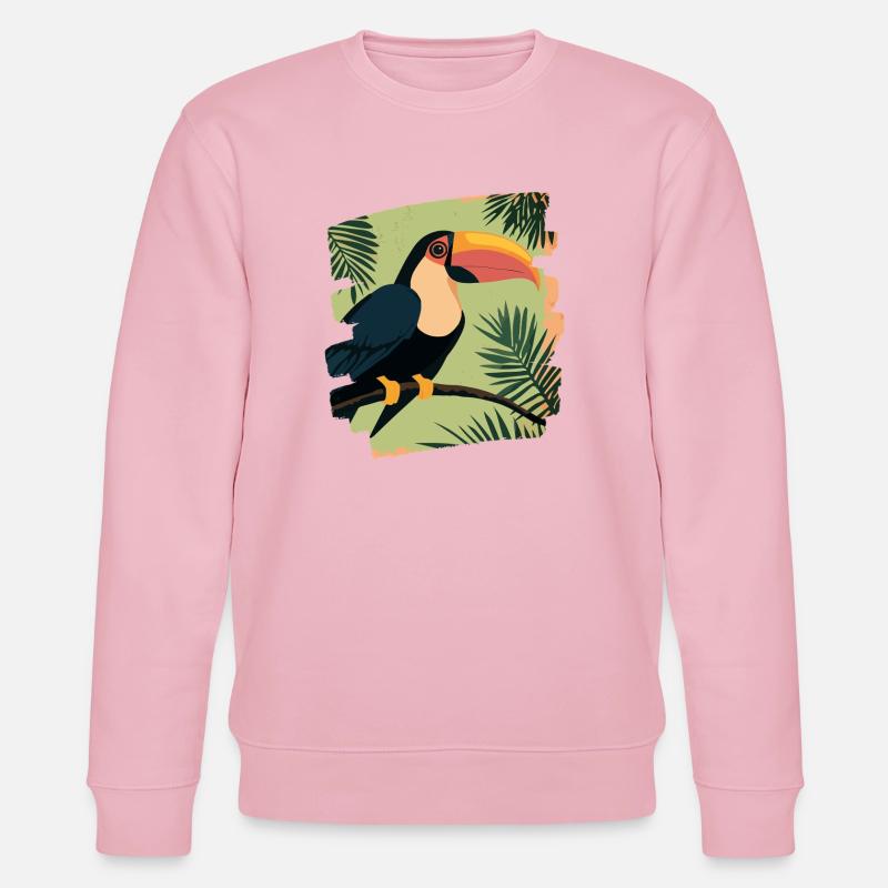Tukan - Stanley/Stella Unisex Bio-Sweatshirt CHANGER  - Hellrosa