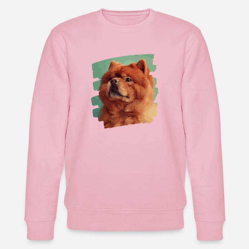Chow Chow - Stanley/Stella Unisex Bio-Sweatshirt CHANGER  - Hellrosa
