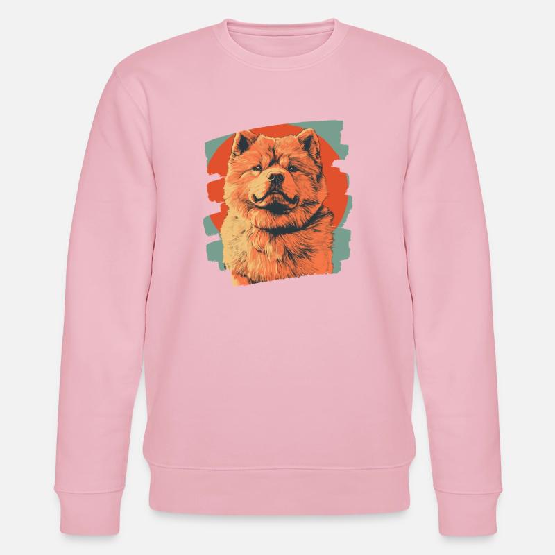 Chow Chow - Stanley/Stella Unisex Bio-Sweatshirt CHANGER  - Hellrosa