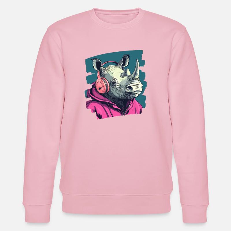 Nashorn - Stanley/Stella Unisex Bio-Sweatshirt CHANGER  - Hellrosa