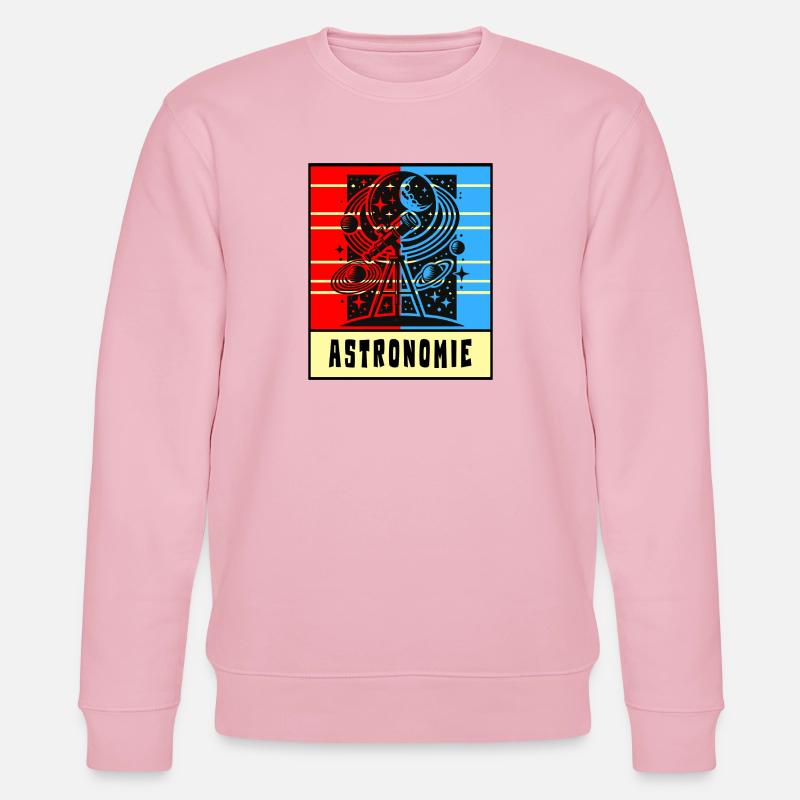 Astronomie Retro Style - Stanley/Stella Unisex Bio-Sweatshirt CHANGER  - Hellrosa
