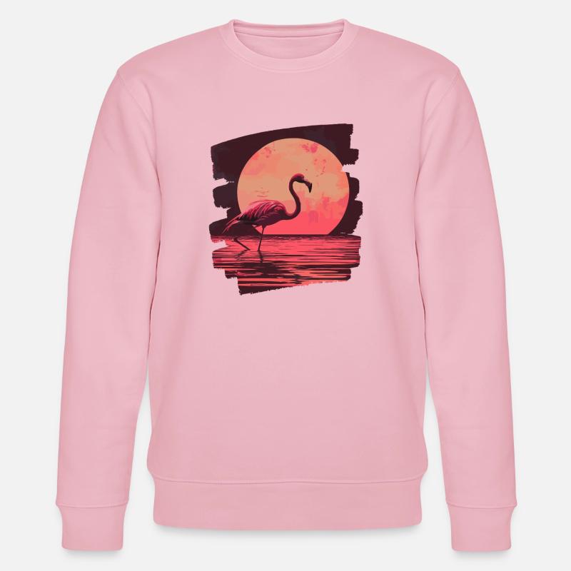Flamingo - Stanley/Stella Unisex Bio-Sweatshirt CHANGER  - Hellrosa