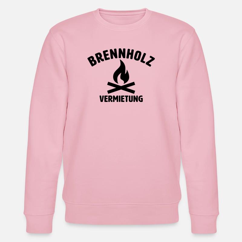 Brennholz Vermietung - Stanley/Stella Unisex Bio-Sweatshirt CHANGER  - Hellrosa