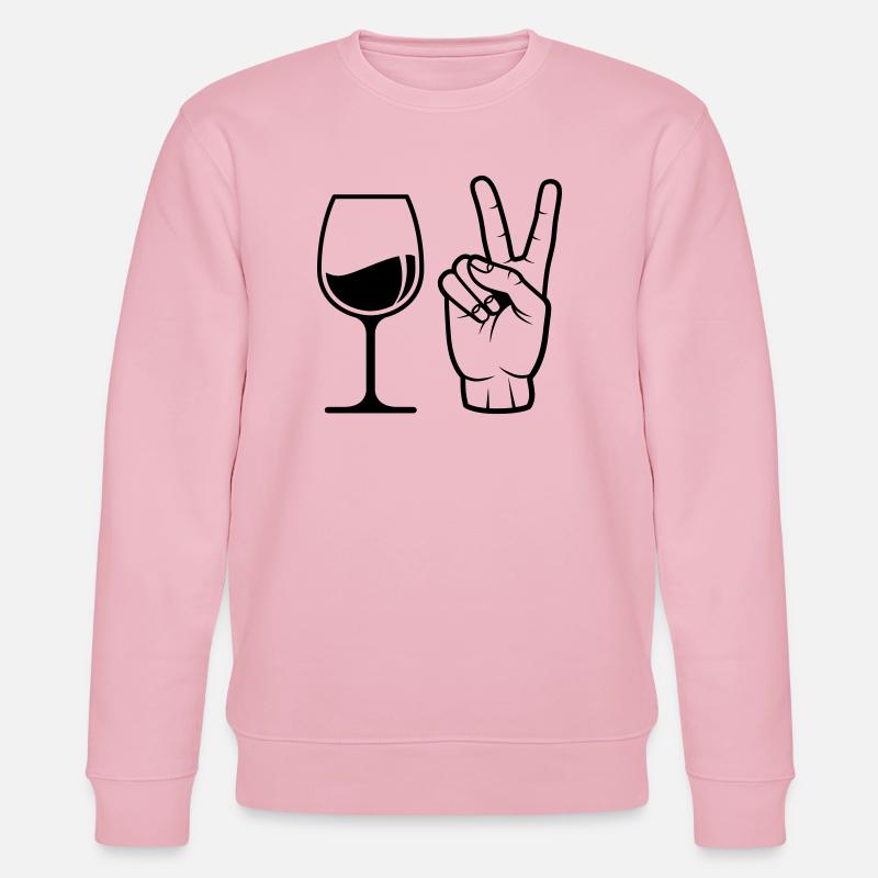 Wein bestellen - Stanley/Stella Unisex Bio-Sweatshirt CHANGER - Hellrosa