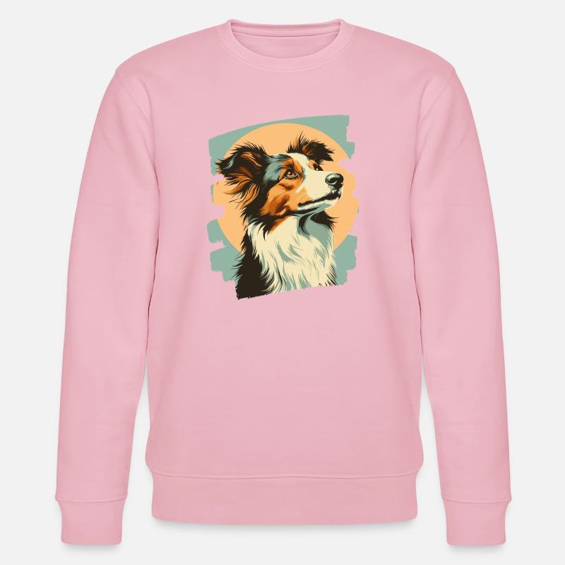 Collie - Stanley/Stella Unisex Bio-Sweatshirt CHANGER  - Hellrosa