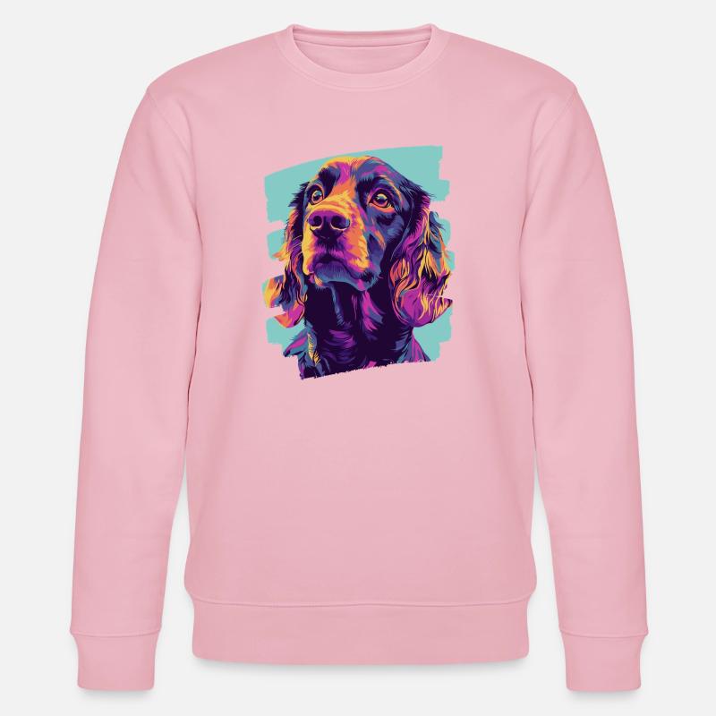 Cocker Spaniel - Stanley/Stella CHANGER Unisex Organic Sweatshirt - cotton pink