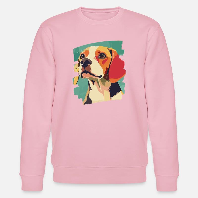 Beagle - Stanley/Stella Unisex Bio-Sweatshirt CHANGER  - Hellrosa