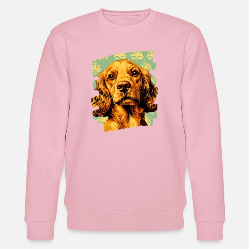 Cocker Spaniel - Stanley/Stella Unisex Bio-Sweatshirt CHANGER  - Hellrosa