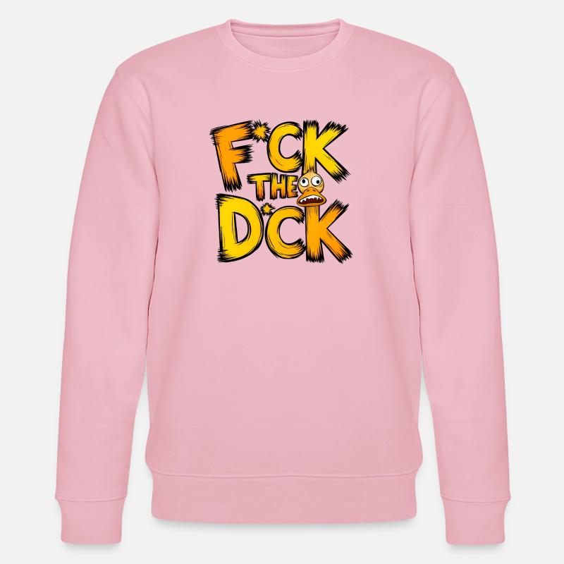 F*ck the d*ck - Stanley/Stella Unisex Bio-Sweatshirt CHANGER  - Hellrosa